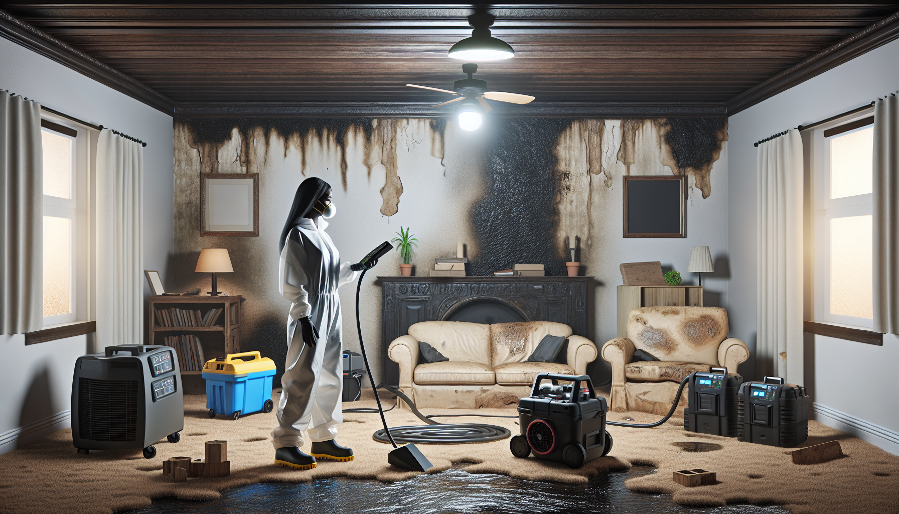 Mold Remediation with the team